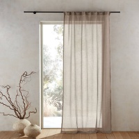 Занавеска Производства Франции Ploz 140 x 350 см каштановый AM.PM  фото, kupilegko.ru